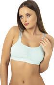 Luxxa Pedli Love Secret Yazılı Taşlı Toparlayıcı Spor Sütyen - Büstiyer 