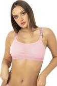 Luxxa Pedli Love Secret Yazılı Taşlı Toparlayıcı Spor Sütyen - Büstiyer 