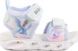Mavi Cırtlı Işıklı Kız Bebek Sandalet 018129 B