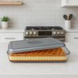 Kitchen Line Plastik Dikdörtgen Borcam Kapağı 1 Adet Gri