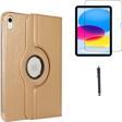 Coolacs Apple İpad A16 11.Nesil (A3354-A3355) Dönebilen Tablet Kılıfı + Ekran Koruyucu + Tablet Kalemi