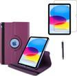Coolacs Apple İpad A16 11.Nesil (A3354-A3355) Dönebilen Tablet Kılıfı + Ekran Koruyucu + Tablet Kalemi