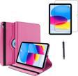 Coolacs Apple İpad A16 11.Nesil (A3354-A3355) Dönebilen Tablet Kılıfı + Ekran Koruyucu + Tablet Kalemi