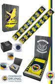 Fenerbahçe Orijinal Lisanslı Çubuklu Bir Asalet Şal Atkı Seramik Kupa Set Kanarya Baskıl