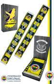 Fenerbahçe Orijinal Lisanslı Çubuklu Bir Asalet Şal Atkı Kanarya Baskılı Ahşap Kutulu