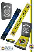 Fenerbahçe Orijinal Lisanslı Her Zaman Hep Seninleyiz Şal Atkı ve Bileklik Set Kanarya B