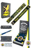 Fenerbahçe Orijinal Lisanslı Yaşa Fenerbahçe Şal Atkı ve Hybrit Tükenmez Kalem Set Kanar
