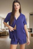 Kadın Dantelli Viskon Pijama Takımı Şortlu Rahat Yazlık Kaliteli İşçilik Modern Stil Konforlu Kesim