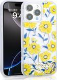 iPhone 16 Pro Max Kılıf Sıvılı Simli Baskılı Şeffaf Arka Yüzey Mossa Silikon Kılıf