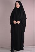 Nowa Scarf Şal Ve Elbise İkili Takım Medine İpeği Kumaş Siyah