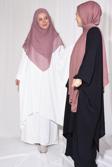 Nowa Scarf Pantolon Tunik İkili Takım Aerobin Kumaş Beyaz