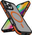 iPhone 16 Pro Max Kılıf M-safe Şarj Özellikli Renkli Kenar Airbag Şeritli Lamer Kapak