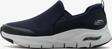 Skechers Arch Fit Banlin Sneaker Konfor Tabanlı Erkek Yürüyüş Ayakkabısı 4cm Yükseklik Lacivert