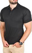 DeepSEA Erkek Siyah Slim Fit Polo Yaka Tişört Dar Kesim Likralı Yakalı Tişört 2501215