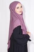 Nowa Scarf Medine İpeği Orta Boy Peçeli Sufle Khimar