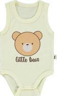 Civil Baby Erkek Bebek Çıtçıtlı Badi 1-36 Ay  Fil Dişi