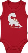 Civil Baby Erkek Bebek Çıtçıtlı Badi 1-36 Ay Kırmızı