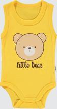 Civil Baby Erkek Bebek Çıtçıtlı Badi 1-36 Ay  Hardal
