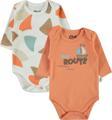 Civil Baby Erkek Bebek 2'li Çıtçıtlı Badi 3-18 Ay Oranj