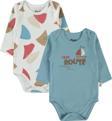Civil Baby Erkek Bebek 2'li Çıtçıtlı Badi 3-18 Ay Mavi