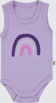 Civil Baby Kız Bebek Çıtçıtlı Badi 1-36 Ay Lila
