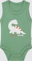 Civil Baby Erkek Bebek Çıtçıtlı Badi 1-36 Ay Haki