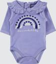 Civil Baby Kız Bebek Çıtçıtlı Badi 1-18 Ay  Lila