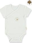 Civil Baby Bebek Organik Çıtçıtlı Badi 0-3 Ay Ekru