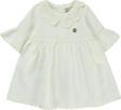 Pierre Cardin Kız Bebek Elbise 6-24 Ay Ekru
