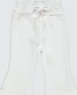 Civil Baby Kız Bebek Pantolon 6-18 Ay Beyaz