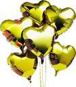 Tedaks 5 Adet 18 İnç 45 Cm Kalp Folyo Balon Altın