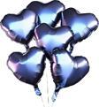 Tedaks 5 Adet 18 İnç 45 Cm Kalp Folyo Balon Lacivert