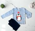 PENGUENLİ PİJAMA TAKIM Mavi