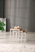Arpelia Üçlü Zigon Sehpa 50X40X52/45X40X46/40X40X40