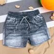 DENIM GÖRÜNÜMLÜ DENİZ ŞORTU Siyah
