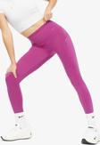 Nike Go Firm Support High Rise Full Length Kadın 6 Cepli Lazer Kesim Antreman Taytı Fuşya