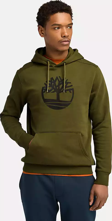 Timberland Kennebec Rıver Tree Logo Hoodie Erkek Yeşil Sweatshirt Tb0a2bjh3021