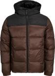 Jack Jones Jjetoby Puffer Hood Sn Erkek Kahverengi Mont 12235859-15