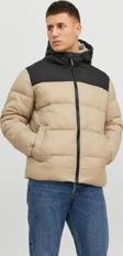 Jack Jones Jjetoby Puffer Hood Sn Erkek Bej Mont 12235859-06