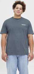 Jack Jones Jorıslıngton Type Tee Ss Crew Neck Pls Erkek Antrasit Büyük Beden Tshirt 12278557-16