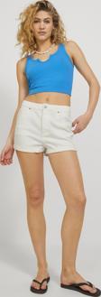 Jack Jones Jxhazel Mını Shorts Hw Denım Dnm Sn Kadin Bej Şort 12225062-06