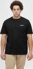 Jack Jones Jorıslıngton Type Tee Ss Crew Neck Pls Erkek Siyah Büyük Beden Tshirt 12278557-02