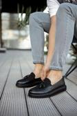 MD002 CST Loafer Pelle Erkek Ayakkabı SIYAH