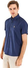 U.S. Polo Assn. Minimalist Kısa Kol Erkek Gömleği - Regular Fit