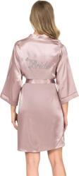 Miss Vizon Kısa Saten Bride Sabahlık