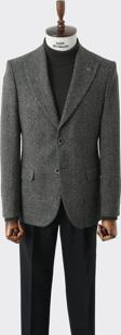 Modern Slim Fit Dar Kesim Yün Erkek Ceket-KAV5063W