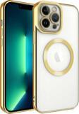 iPhone 13 Pro Uyumlu Kamera Korumalı Magsafe Wireless Şarj Özellikli Lazer Kesim Silikon Kapak