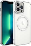 iPhone 13 Pro Uyumlu Kamera Korumalı Magsafe Wireless Şarj Özellikli Lazer Kesim Silikon Kapak