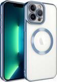 iPhone 13 Pro Uyumlu Kamera Korumalı Magsafe Wireless Şarj Özellikli Lazer Kesim Silikon Kapak