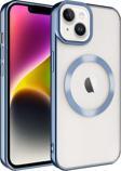 iPhone 14 Plus Uyumlu Kamera Korumalı Magsafe Wireless Şarj Özellikli Lazer Kesim Silikon Kapak